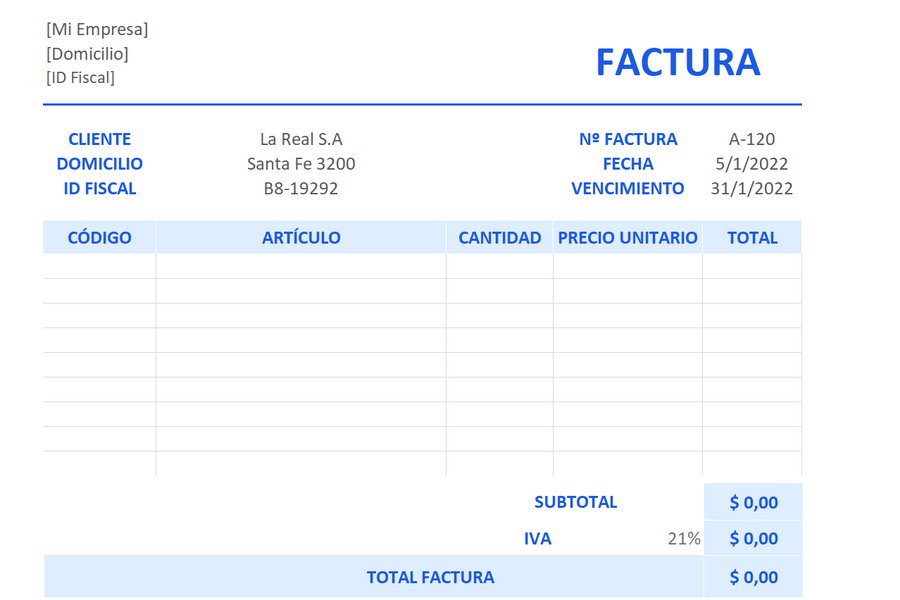 Simplifica tu facturación con una plantilla de Excel